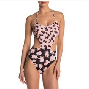 The Bikini Lab Feline Fine Cutout Swimsuit M